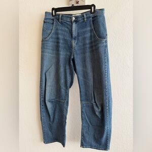 Nili Lotan Relaxed Fit Blue Jeans Emerson 28